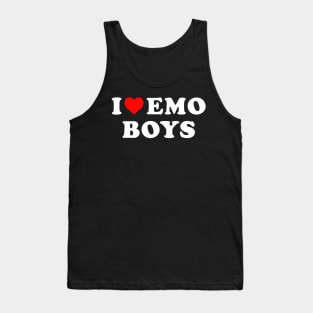 I Love Emo boys Tank Top